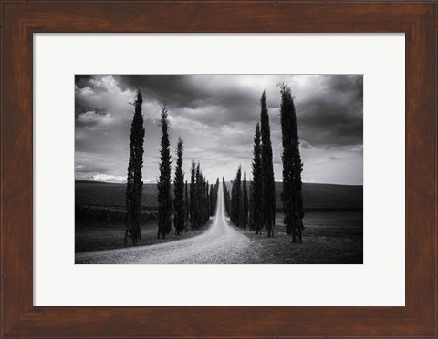 Framed Travelling in Tuscany Print