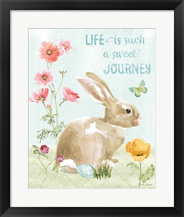 Framed Sweet Bunnies IV Print