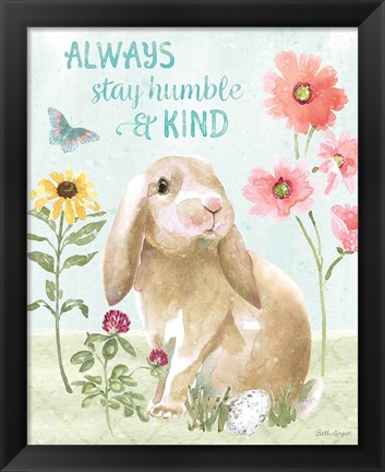 Framed Sweet Bunnies III Print