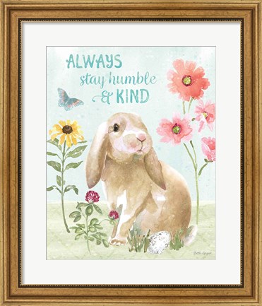 Framed Sweet Bunnies III Print