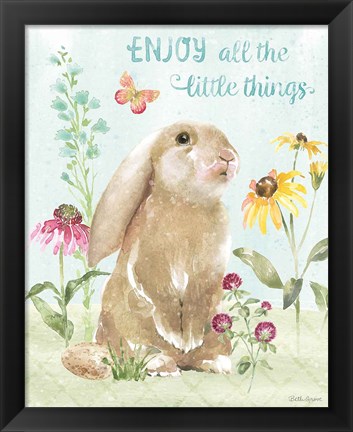 Framed Sweet Bunnies II Print