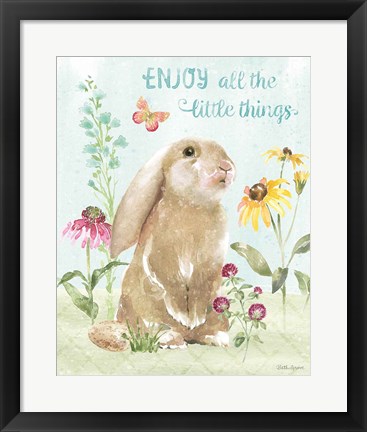 Framed Sweet Bunnies II Print