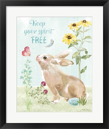 Framed Sweet Bunnies V Print