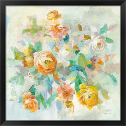 Framed Blooming Splendor V Print