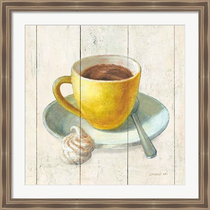 Framed Wake Me Up Coffee IV Print