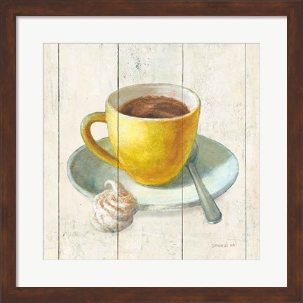 Framed Wake Me Up Coffee IV Print