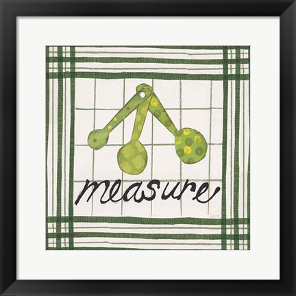 Framed Cool Kitchen Measure Print