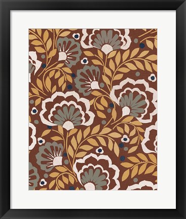 Framed Boho Floral VII Print