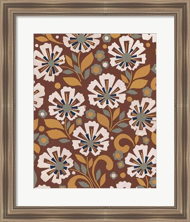 Framed Boho Floral VI Print