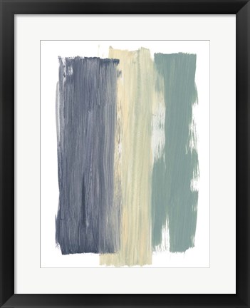 Framed Striped Abstract Print