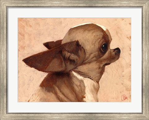 Framed Profile-Chihuahua Print