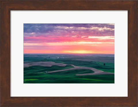 Framed Palouse Sunset Print