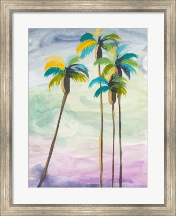 Framed Four Palms No. 2 Print