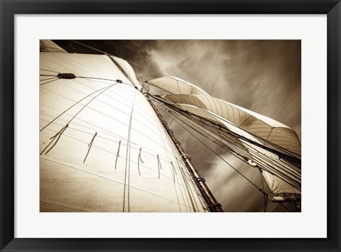 Framed All Sails Set Print