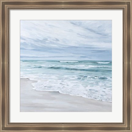 Framed Neutral Beach Print