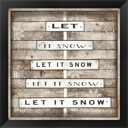 Framed Let It Snow Print