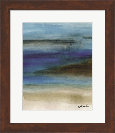 Framed Coastal Abstraction 1 Print