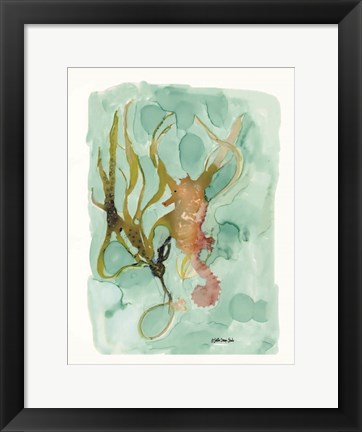 Framed Seahorse 2 Print