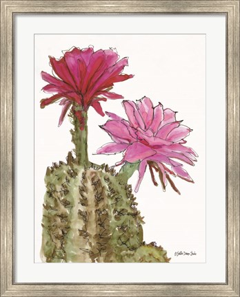 Framed Cactus Flower 2 Print