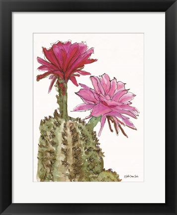 Framed Cactus Flower 2 Print