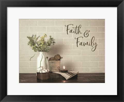 Framed Faith &amp; Family Print