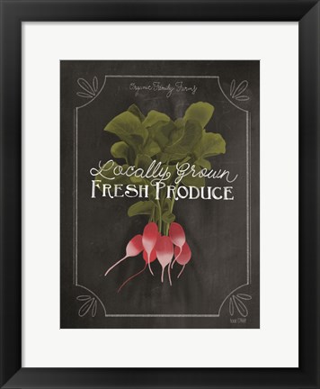 Framed Fresh Radishes Print