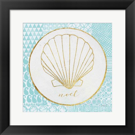 Framed Christmas Shells II Print