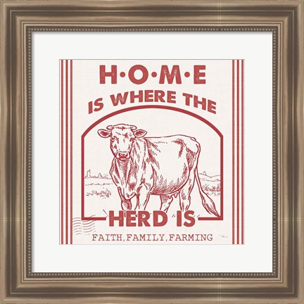 Framed Vintage Farmhouse IV Print