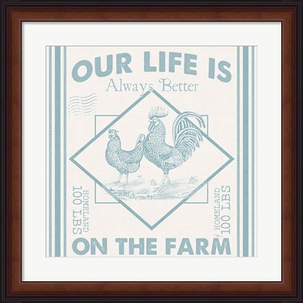 Framed Vintage Farmhouse III Print