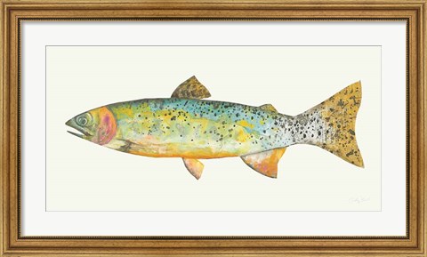 Framed Angling in the Stream IV Print