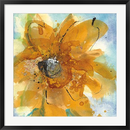 Framed Amber Gold II Print