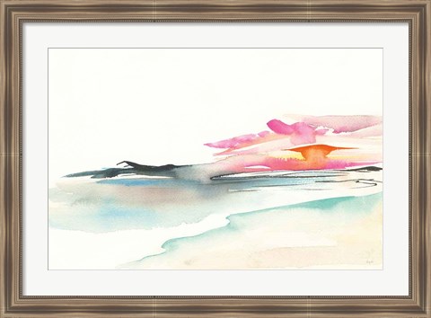 Framed Coastal Sunset Print