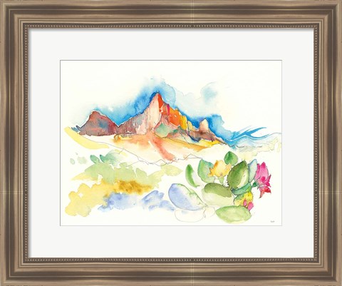 Framed Desert Mountains Print