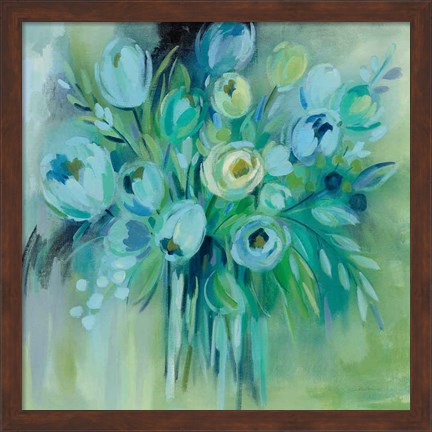 Framed Aurora Borealis Florals Print