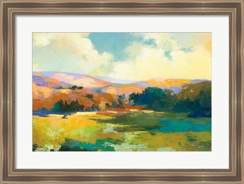 Framed Daybreak Valley Crop Print