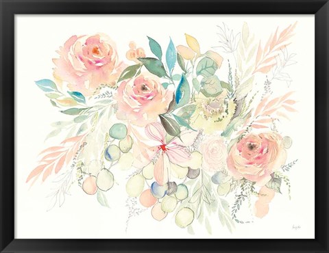 Framed Watercolor Blossom I Print