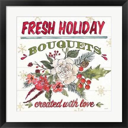 Framed Lighthearted Holiday VII Print