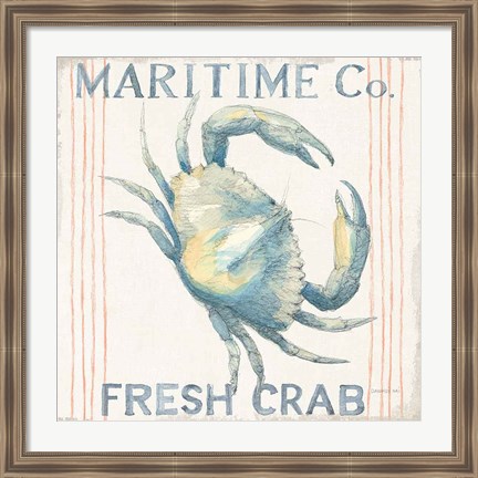 Framed Floursack Nautical III Sq Print