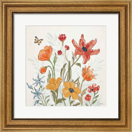 Framed Spiced Petals II Print