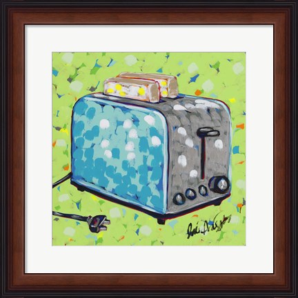 Framed Kitchen Sketch Toaster Print