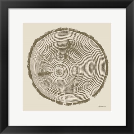 Framed Tree Trunk cream I Print