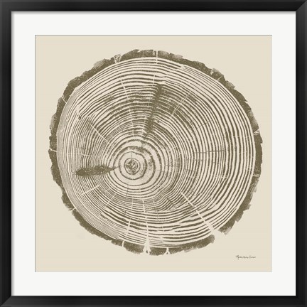 Framed Tree Trunk cream I Print