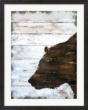 Framed Wild Bear portrait Print