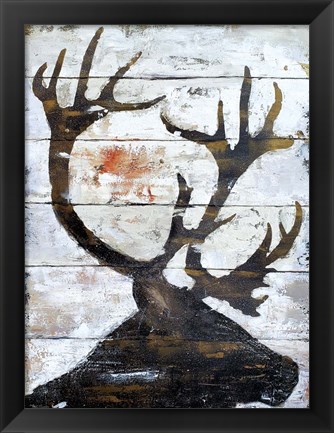 Framed Wild Caribou portrait Print