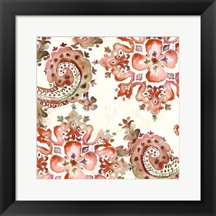 Framed Artisan Medallion Pattern II Print