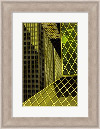 Framed Geometric Architecture Print