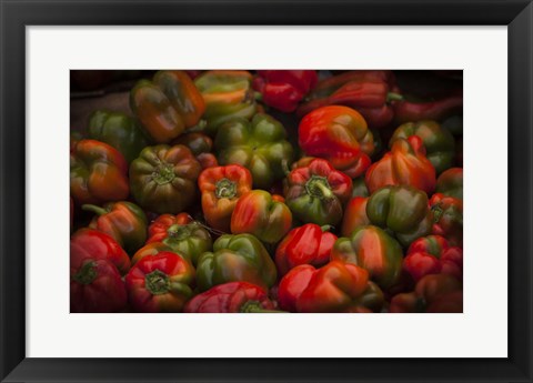 Framed Red Peppers Print