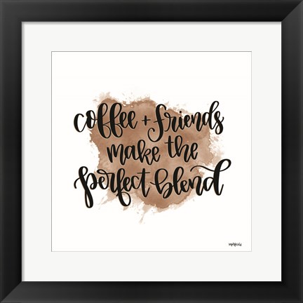 Framed Coffee + Friends Print