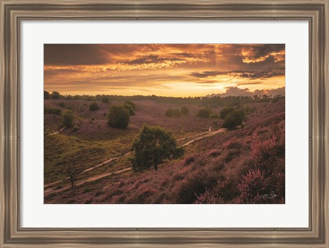 Framed Just a Sunset in the Netherlands Print