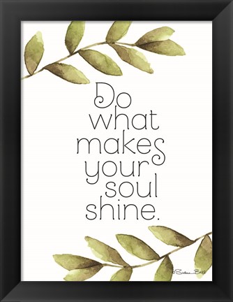 Framed Greenery Soul Shine Print